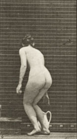 Plate 108 Turning to ascend stairs, stooping and lifting pitcher — figure reference